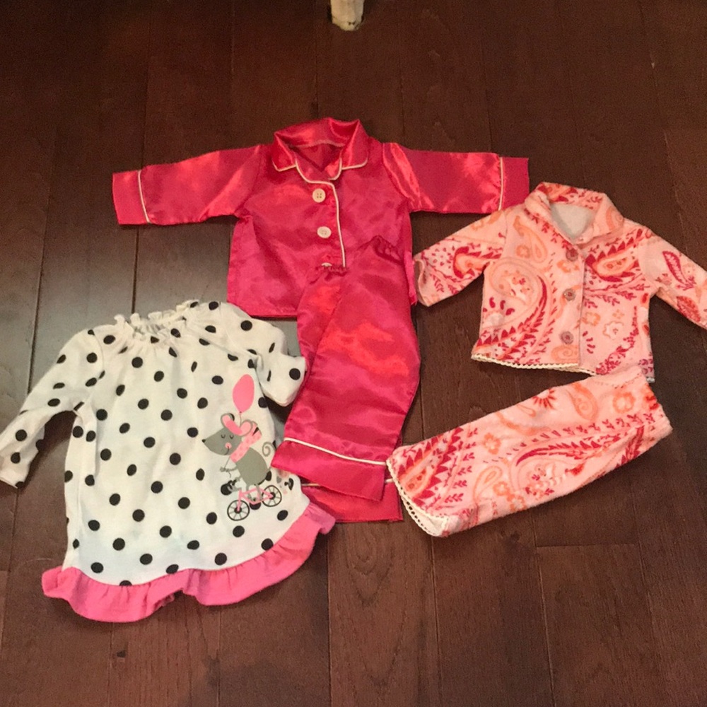 Fits American Girl Dolls Pajamas